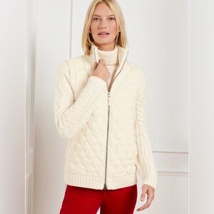Women's Butter Yellow Quilted Vest - size L